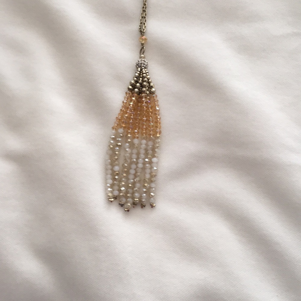 Long beaded necklace